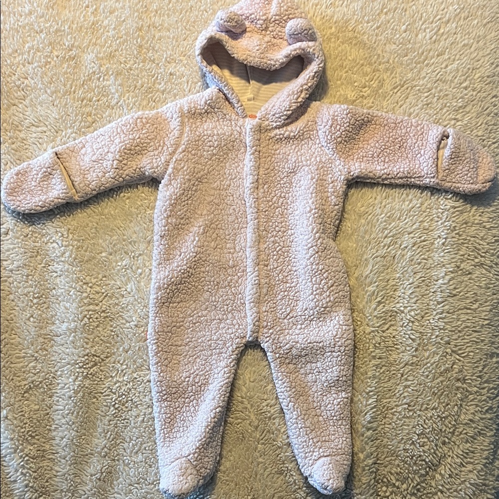 Smart Close Magnificent Baby Soft Pink Sherpa Footie